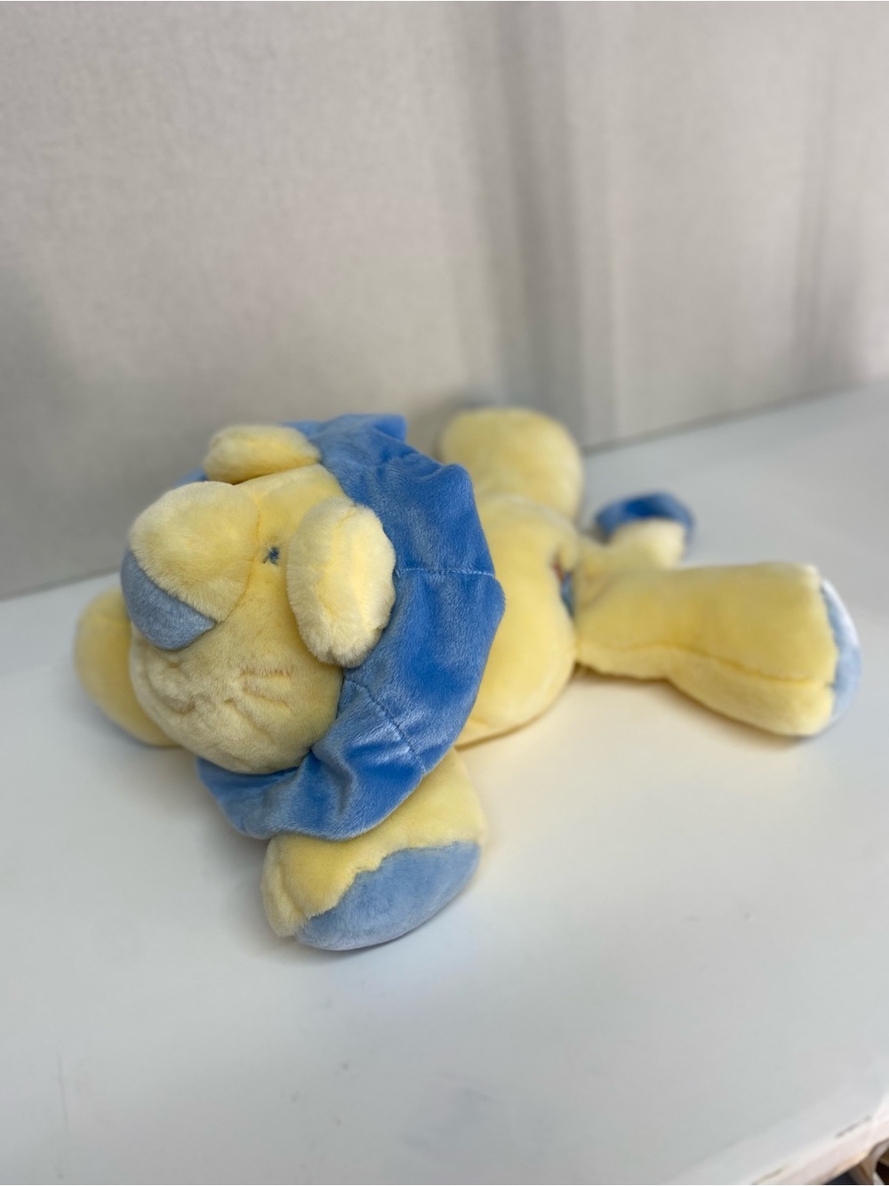 Animal Alley My 1st Lion Plush Toys R Us  Large Soft Yellow Blue Stuffed Animal